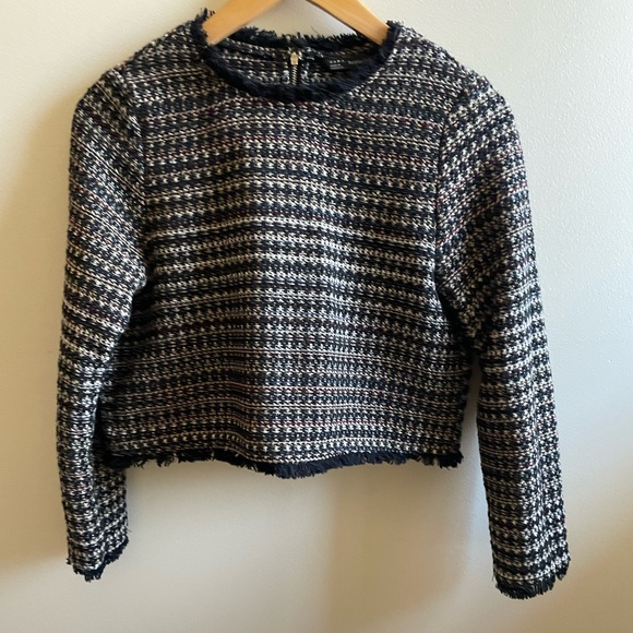 TWEED TOP - ZARA TRAFALUC COLLECTION - SIZE S/M - Picture 3 of 10